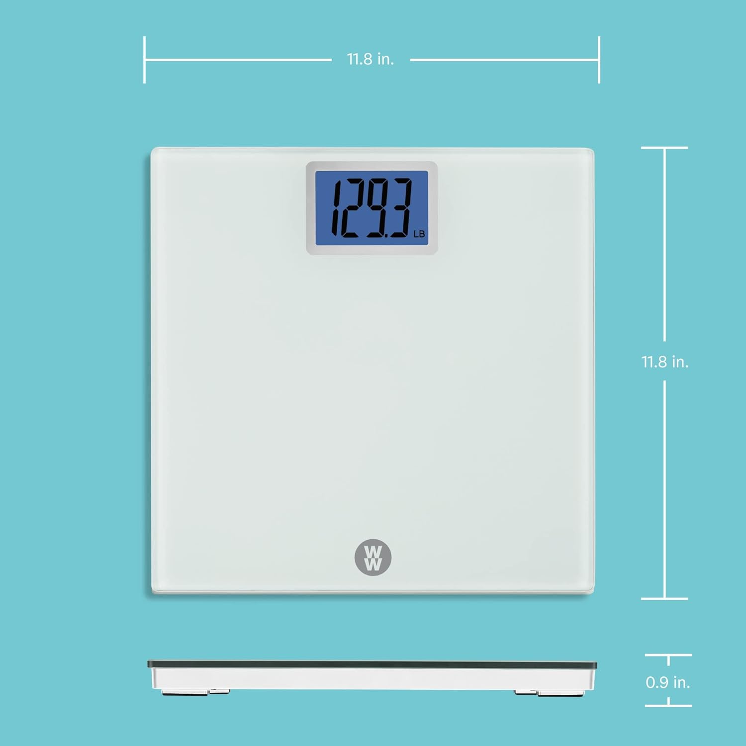 Weight Watchers by Conair Digital Glass Body Scale with Jumbo Backlit Display